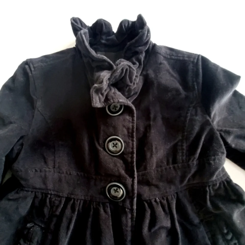 Gap Kids Velvet Jacket Black Size XS (4/5)